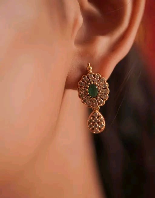 PREMIUM QUALITY MATTE FINISH AD STONE NECKLACE WITH EARRING