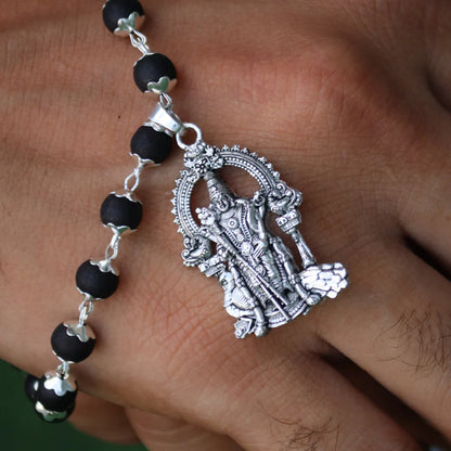 100 % Authentic Karungali Mala with Murugan Pendant