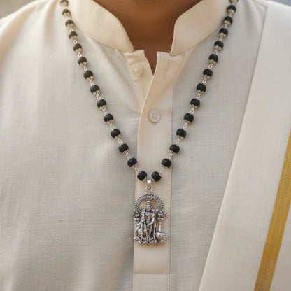 100 % Authentic Karungali Mala with Murugan Pendant