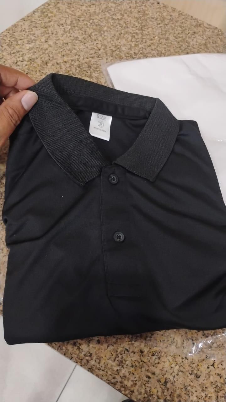 Poly Cotton Solid Half Sleeves Mens Polo T-shirt (Pack of 4)