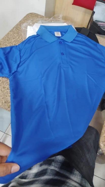 Poly Cotton Solid Half Sleeves Mens Polo T-shirt (Pack of 4)