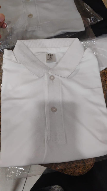 Poly Cotton Solid Half Sleeves Mens Polo T-shirt (Pack of 4)