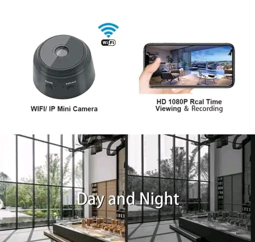 mini spy wifi Camera for Home Office ,pets,bedroom,warehouse Security Indoor & outdoor mini cctv Camera 1080p(64GB)