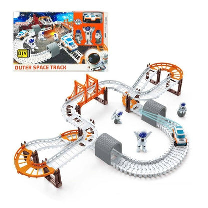Astronaut Spaceship Track Set - Outer Space Toy Set for Kids
