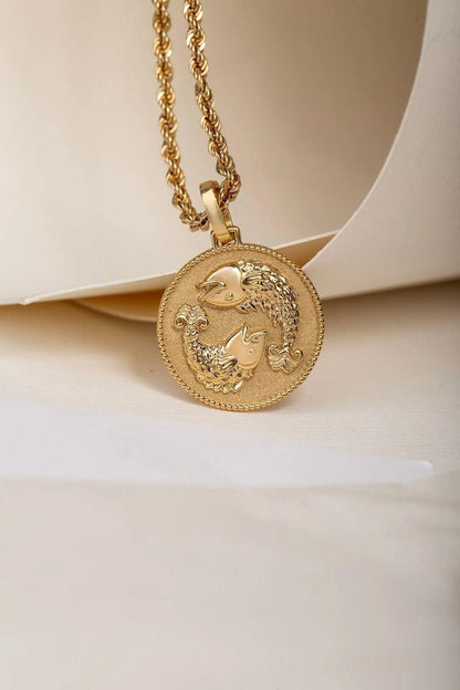 Gold Plated Zodiac Sign Necklace