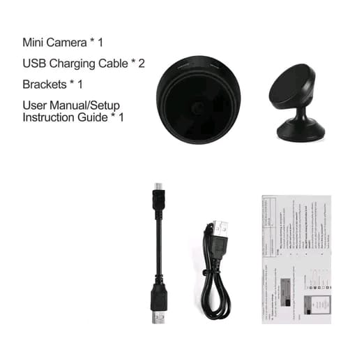 mini spy wifi Camera for Home Office ,pets,bedroom,warehouse Security Indoor & outdoor mini cctv Camera 1080p(64GB)